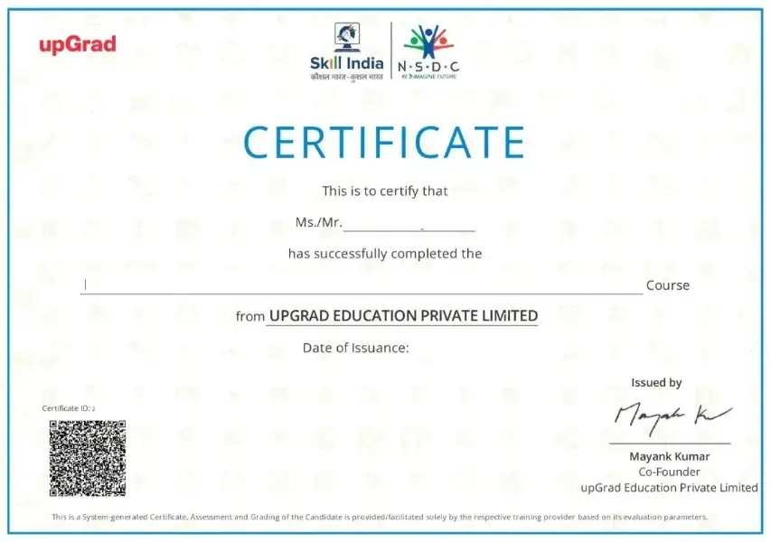 UPGrade Certifecet