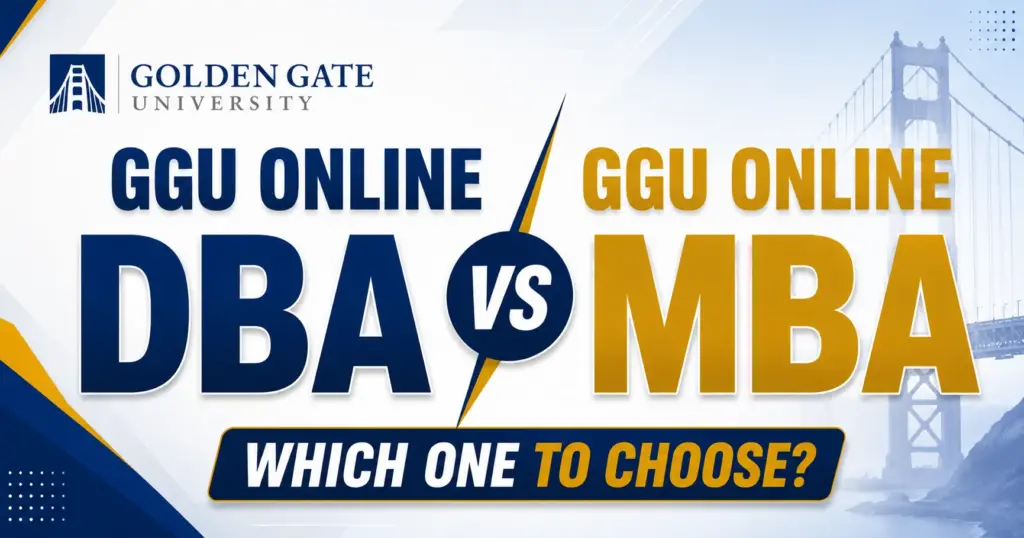 GGU Online DBA vs GGU Online MBA